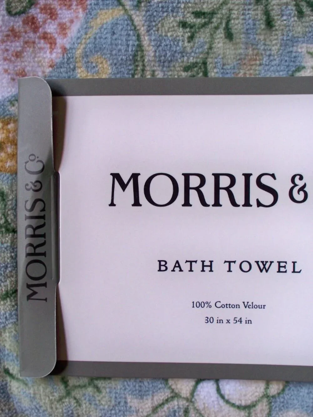 Morris & Co.  STRAWBERRY THIEF 4 Pc Bath Towel Set 2 Bath 2 Hand Cotton NWT